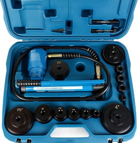 TEMCo TH0037 4" Hydraulic Knockout Punch Electrical Conduit Hole Cutter Set KO Tool Kit 5 Year Warranty in Saudi Arabia