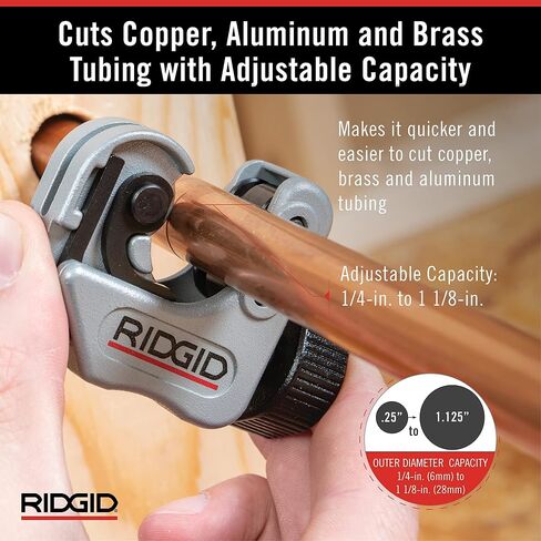 RIDGID 223S Copper and Stainless Steel Tubing Reamer and Reed Tool PPR200 Clean Ream Extreme in Saudi Arabia