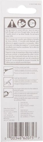 BOSCH BPT14F20 1/4 In. - 20 High-Carbon Steel Fractional Plug Tap in Saudi Arabia