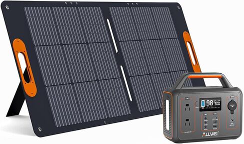 ALLWEI Portable Power Station 300W(Peak 600W), 280Wh Solar Generator with USB-C PD60W, 110V Pure Sine Wave AC Outlet, 78000mAh Backup Lithium Battery for Outdoor Camping Travel Emergency Home Blackout in Saudi Arabia