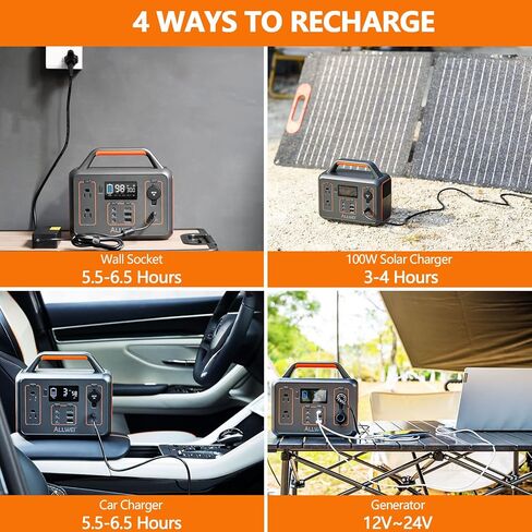ALLWEI Portable Power Station 300W(Peak 600W), 280Wh Solar Generator with USB-C PD60W, 110V Pure Sine Wave AC Outlet, 78000mAh Backup Lithium Battery for Outdoor Camping Travel Emergency Home Blackout in Saudi Arabia