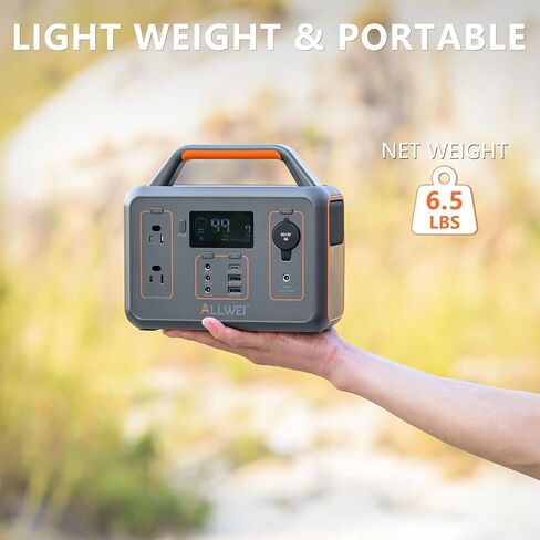 ALLWEI Portable Power Station 300W(Peak 600W), 280Wh Solar Generator with USB-C PD60W, 110V Pure Sine Wave AC Outlet, 78000mAh Backup Lithium Battery for Outdoor Camping Travel Emergency Home Blackout in Saudi Arabia