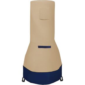 غطاء DUSTYPROTE Chiminea، غطاء حفرة نار Chiminea مقاوم للطقس، غطاء سخان حفرة النار مقاوم للماء، غطاء Chiminea الطيني مقاس كبير، كاكي مرقع أزرق داكن، غطاء فقط in Saudi Arabia