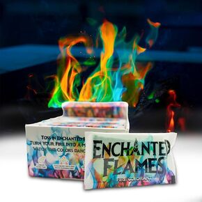 Pack of 25 Fire Changing Color Packets for Campfires, Fire Pits, and Outdoor Wood Fireplaces, Longer Lasting Burn Time, Safe and Non-Toxic in Saudi Arabia