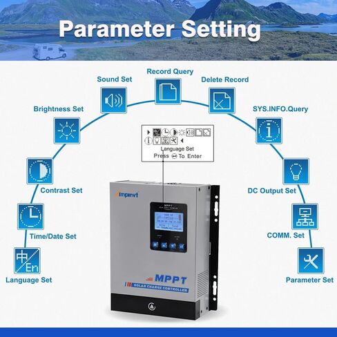 40A Solar Panel Charge Controller MPPT, Solar Battery Regulator 12v 24v 36v 48v auto max 150v PV Input, fit for Sealed Gel AGM Flooded Lithium Battery… in Saudi Arabia