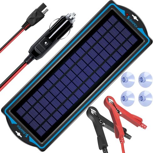 شاحن وصيانة البطاريات الشمسية المحمولة SUNAPEX 5W 12V - لوحة شمسية مدمجة - جهاز تحكم ذكي بالشحن in Kuwait
