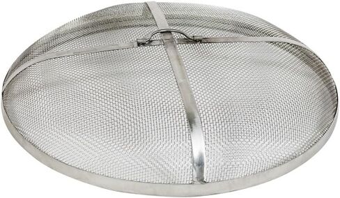 Sunnydaze Rust-Resistant Stainless Steel Fire Pit Spark Screen Cover - 24-Inch Diameter in Kuwait