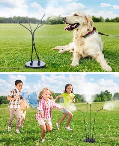 homenote نظام تبريد الرذاذ القائم 26.2FT(8M)، حامل سيد للفناء الخارجي، رذاذ محمول للخارج، حمام السباحة، الفناء الخلفي، لعب الأطفال في الماء، تبريد الحيوانات الأليفة، سقي الحديقة in Kuwait