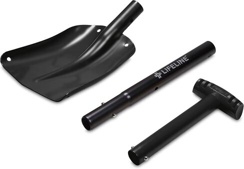 Lifeline 4017 Aluminum Sport Utility Shovel, 3 Piece Collapsible Design, Perfect Snow Shovel for Car, Camping and Other Outdoor Activities, Orange in Saudi Arabia