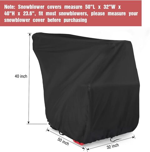 أغطية منفاخ الثلج من كاسلا، غطاء منفاخ الثلج مقاوم للماء للخارج، غطاء عالمي عالي التحمل - 54 بوصة × 32 بوصة × 40 بوصة in Kuwait