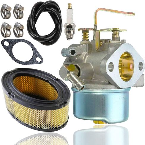 640152 Carburetor for Tecumseh 640152A 640023 640051 640140 640152 HM80 HM90 HM100 8-10 HP Engine Snow Blower Mower 5000w Generator (with 33268 Air Filter+ Spark Plug+fuel line) in Saudi Arabia