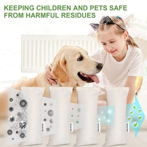 عبوة من 6 أكياس من فحم الخيزران الطبيعي من مارشيبي، مزيل للروائح الكريهة للأحذية ومزيل للروائح الكريهة، مزيل لرائحة الأحذية الطبيعية بنسبة 100%، مزيل لرائحة الأحذية (60 جم ​​× 6 عبوات) in Kuwait