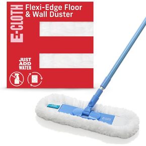 E-Cloth Flexi-Edge Floor & Wall Duster, Blue & White, 1 Count