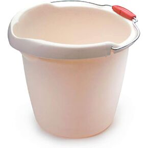 Rubbermaid Roughneck Heavy-Duty Utility Bucket, 15-Quart, Bisque, Sturdy Pail Bucket Organizer Household Cleaning Supplies Projects Mopping Storage Comfortable Durable Grip Pour Handle in Saudi Arabia