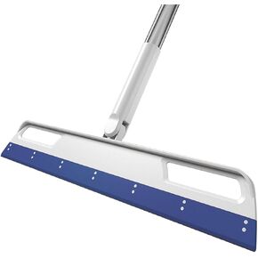 Multifunction Magic Broom, Extended Indoor Broom Detachable,3-in-1 Sweeper Removing Dust Liquid Hair, Adjustable Floor Squeegee, Pet Hair Remover helio air broom as seen on tv (Blue)