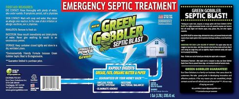 Septic Blast! Emergency Septic Tank Treatment & Maintenance | Removes Septic Tank Clogs | Removes Septic Tank Odors & Restores Septic System | Prevents Overflows … (1 Gallon) in Saudi Arabia