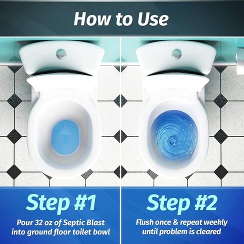 Septic Blast! Emergency Septic Tank Treatment & Maintenance | Removes Septic Tank Clogs | Removes Septic Tank Odors & Restores Septic System | Prevents Overflows … (1 Gallon) in Saudi Arabia
