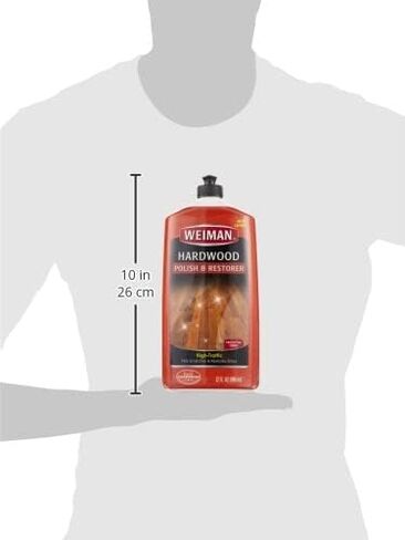 Weiman Wood Floor Polish and Restorer 32 Ounce (2 Pack) - High-Traffic Hardwood Floor, Natural Shine, Removes Scratches, Leaves Protective Layer in Saudi Arabia