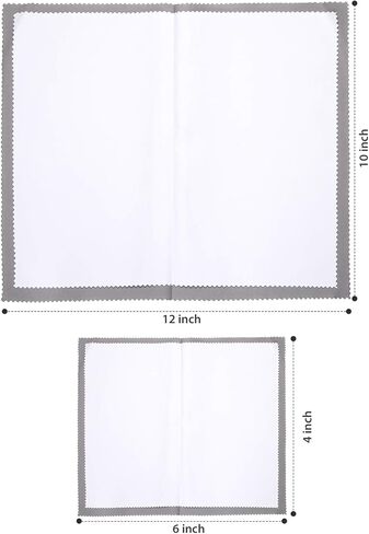 3 قطع قماش تلميع فضية، تحافظ على نظافة المجوهرات ولمعانها. (عبوة واحدة 25.4 سم × 30.48 سم + عبوتان 15.24 سم × 20.32 سم) in Kuwait
