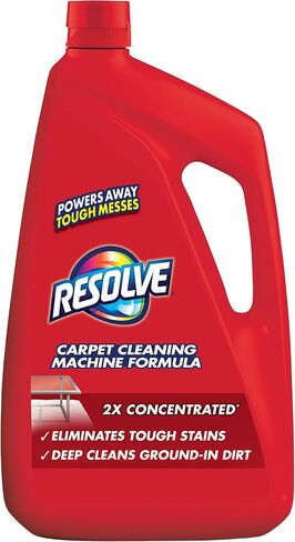 Resolve Professional Steam Carpet Cleaner Solution Shampoo, 96oz, 2X Concentrate, Safe for Bissell, Hoover & Rug Doctor, Carpet Cleaner, Carpet Cleaner Solution (Pack of 1) in Kuwait