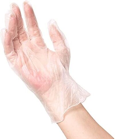 قفازات فينيل للاستعمال مرة واحدة من فوربرو، شفافة، من الدرجة الصناعية، خالية من البودرة، خالية من اللاتكس، غير معقمة، آمنة للطعام، 2.75 مل. النخيل، 3.9 مل. أصابع، متوسطة، 100 قطعة in Kuwait