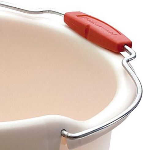 Rubbermaid Roughneck Heavy-Duty Utility Bucket, 15-Quart, Bisque, Sturdy Pail Bucket Organizer Household Cleaning Supplies Projects Mopping Storage Comfortable Durable Grip Pour Handle in Saudi Arabia