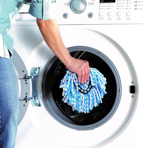 O-Cedar EasyWring RinseClean ممسحة دوارة قابلة لإعادة التعبئة من الألياف الدقيقة، عبوة واحدة، أزرق in Kuwait