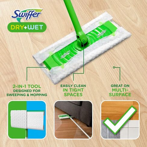 Swiffer Sweeper Wet Mopping Cloth Multi Surface Refills, Febreze Lavender Scent, 36 count (Pack of 2) in Kuwait
