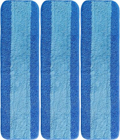 وسادات التنظيف المصنوعة من الألياف الدقيقة من VanDuck المتوافقة مع ممسحة Bona (3 عبوات) - وسادات ممسحة من الألياف الدقيقة للأرضيات الصلبة لممسحة مقاس 18 بوصة in Kuwait