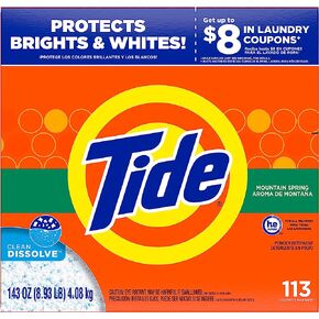 Tide HE Turbo Powder Laundry Detergent with Acti-Life, Original Scent, 3.1 kg (80 Loads) in Kuwait