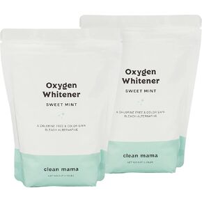 Clean Mama Natural Oxygen Whitener and Stain Remover - Color-Safe Natural Bleach Alternative - Plant-Derived Oxygen Powder, Whitens & Brightens Whites and Colors - Lemon, 2.53 lbs in Kuwait