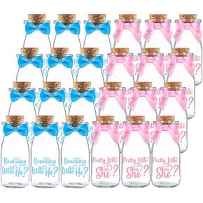 Gender Reveal Bottle Favors - 24 Pack