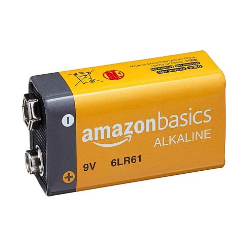 Amazon Basics 4-Pack 9 Volt Alkaline Everyday Batteries, 5-Year Shelf Life in Saudi Arabia