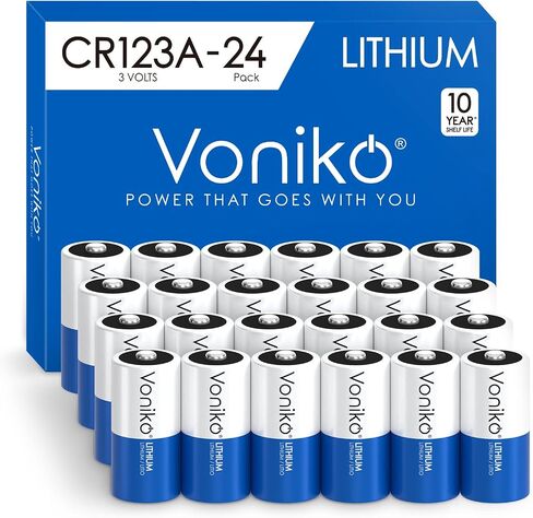 Voniko CR123A Lithium Batteries (2-Pack) – Photo Non-Rechargeable Lithium Battery –3 Volt 123 Battery Lithium 10 Years Shelf Life in Saudi Arabia