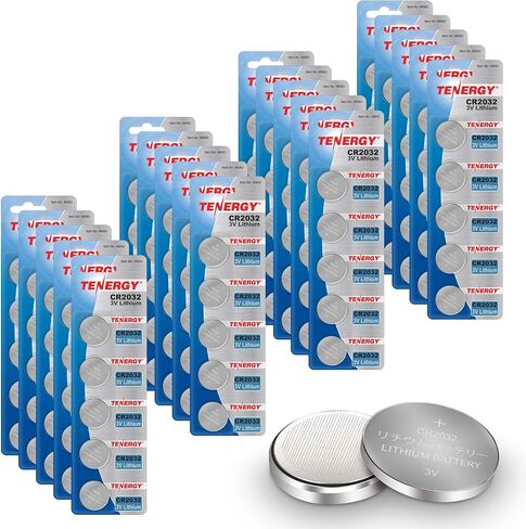 Tenergy 3V CR2032 Batteries, Lithium Button Coin Cell 2032 Battery, Compatible with AirTags, Key FOBs, Calculators, Coin Counters, Watches, Heart Rate Monitors, Glucometer, and More - 5 Pack in Saudi Arabia