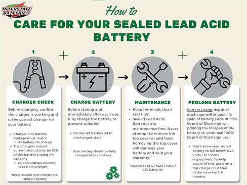 Interstate Batteries Power Patrol 6V 5Ah Rechargeable Lantern Battery (SLA0916) Sealed Lead Acid Rechargeable SLA AGM (Spring Terminal) Lanterns, Lighting, Fencing, Electric Signs in Saudi Arabia