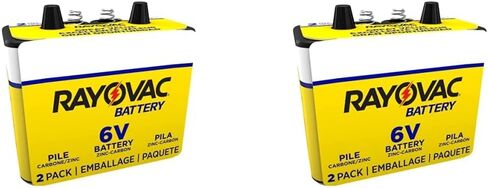 Rayovac 944-2R: 6-Volt Heavy Duty Lantern Battery with Spring Terminals - 2 Pack in Saudi Arabia