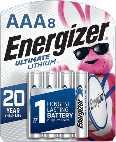 Energizer AAA Batteries, Triple A Lithium, 4 Count (Pack of 2) in Saudi Arabia