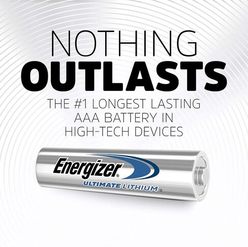 Energizer AAA Batteries, Triple A Lithium, 4 Count (Pack of 2) in Saudi Arabia