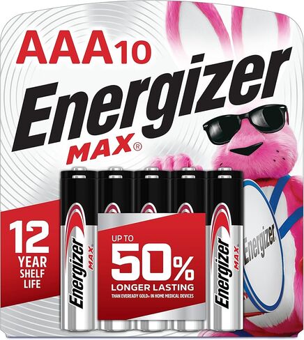 Energizer AAA Batteries, Max Triple A Alkaline, 8 Count (Pack of 2) in Saudi Arabia