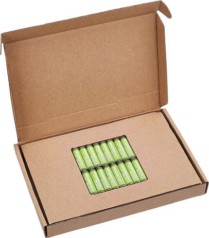 Amazon Basics 8 بطاريات AAA NiMH عالية السعة قابلة لإعادة الشحن، 850 مللي أمبير في الساعة، قابلة لإعادة الشحن حتى 500 مرة، مشحونة مسبقًا in Kuwait