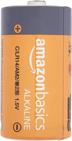 Amazon Basics C Cell Alkaline All-Purpose Batteries, 1.5 Volt, Long-Lasting Reliable Power, 5-Year Shelf Life, 12-Pack in Kuwait