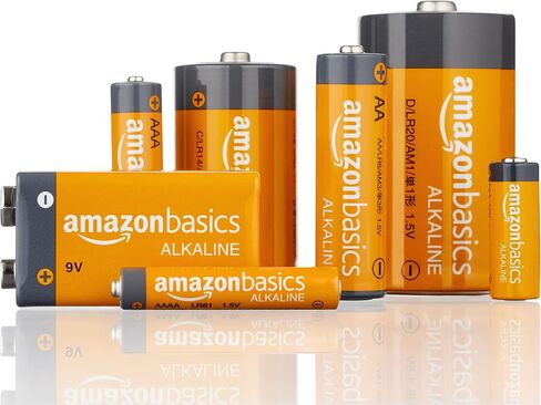 Amazon Basics C Cell Alkaline All-Purpose Batteries, 1.5 Volt, Long-Lasting Reliable Power, 5-Year Shelf Life, 12-Pack in Kuwait