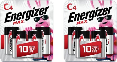 Energizer MAX C Batteries, Premium Alkaline C Cell Batteries (8 Battery Count) in Kuwait