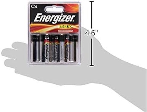 Energizer MAX C Batteries, Premium Alkaline C Cell Batteries (8 Battery Count) in Kuwait