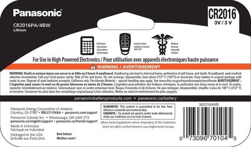 Panasonic CR2032 3.0 Volt Long Lasting Lithium Coin Cell Batteries in Child Resistant, 10 Pack & Lasting Lithium Coin Cell Batteries in Child Resistant, Standards Based Packaging, 10 Pack in Saudi Arabia