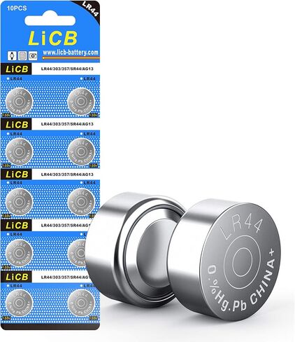 LiCB 20 حزمة LR44 AG13 357 303 SR44 بطارية 1.5 فولت زر بطاريات خلية العملة in Kuwait