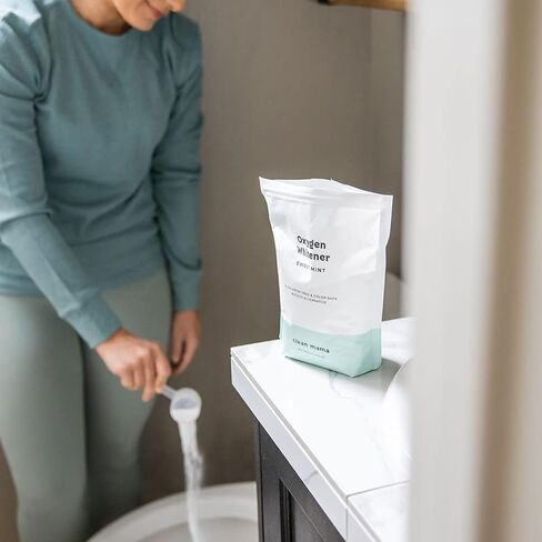 Clean Mama Natural Oxygen Whitener and Stain Remover - Color-Safe Natural Bleach Alternative - Plant-Derived Oxygen Powder, Whitens & Brightens Whites and Colors - Lemon, 2.53 lbs in Saudi Arabia