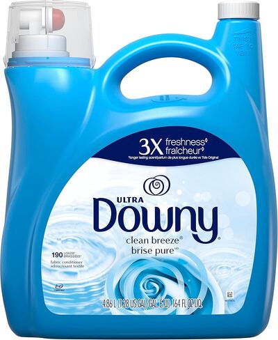 Downy Clean Breeze Liquid Fabric Conditioner (Fabric Softener), 164 Fl Oz, 190 Loads in Saudi Arabia