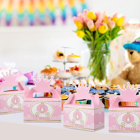 12 قطعة من لوازم تزيين الأميرة الصغيرة تاج الأميرة الصغيرة لمستلزمات حفلات استقبال المولود أو حفلات عيد الميلاد أو صندوق هدايا الأميرة الوردي والذهبي من أوتس in Kuwait